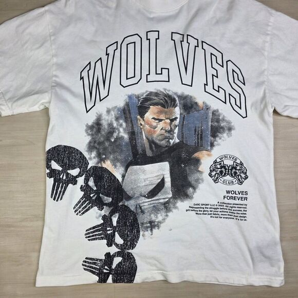 Darc Sport Marvel The Punisher Prepare Premium Oversized Shirt Men's Size Medium - Picture 3 of 6